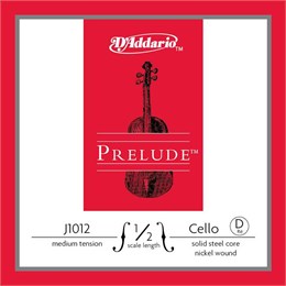 D'addario J1012-1/2M-B10 Prelude Отдельная струна D/Ре для виолончели размером 1/2, ср. натяж, 10шт J1012-1/2M-B10