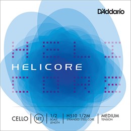 D'addario H510-1/2M Helicore Комплект струн для виолончели размером 1/2, среднее натяжение H510-1/2M