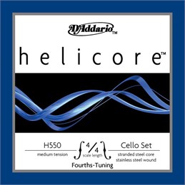 D'addario H550-4/4M Helicore Fourths-Tuning Комплект струн для виолончели 4/4, квартовый строй H550-4/4M