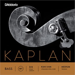 D'addario K610-3/4M Kaplan Комплект струн для контрабаса размером 3/4, среднее натяжение K610-3/4M