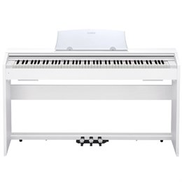 Casio PX-770WE Privia Цифровое пианино со стойкой и педалями, белое PX-770WE