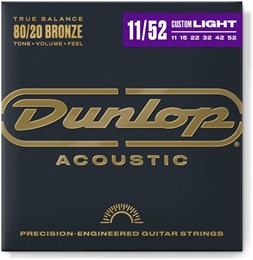DUNLOP AG-BRS 11/52-6/SET - комплект струн для ак гитары, бронза 11-52 DAB1152