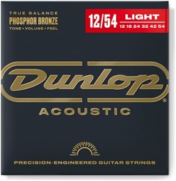 DUNLOP AG-PHB 12/54-6/SET - комплект струн для ак гитары, фосф-бронза 12-54 DAP1254