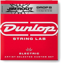 DUNLOP JIM ROOT EL NKL 11/56 (DROP B)-6/SET именные струн Дж.Рут дроп Си JRN1156DB
