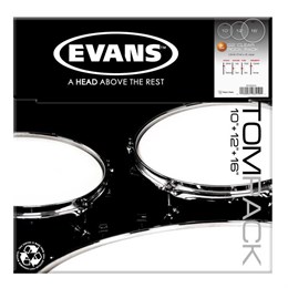 Evans ETP-G2CLR-R G2 Clear Rock Набор пластика для том барабана, 10"/12"/16" ETP-G2CLR-R