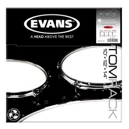 Evans ETP-EC2SCLR-F EC2 Clear Fusion Набор пластика для том барабана 10"/12"/14" ETP-EC2SCLR-F