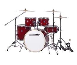 Ludwig LC196-3 Accent Pro Барабанная установка, красная, 2 коробки LC196-3