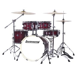 Ludwig LC196-5 Accent Pro Барабанная установка, бордовая, 2 коробки LC196-5