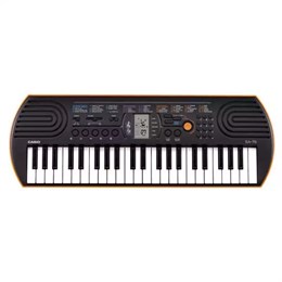 Casio SA-76 Синтезатор 44 клавиши, черный/оранжевый SA-76-1
