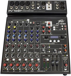 Peavey PV 10 BT 10-канальный аналоговый микшерный пульт с Bluetooth и USB 3612842