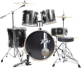 Peavey PV 5PC Drum Set - Black Барабанная установка (бас-барабан, три тома, малый барабан, каркас, п 3022040