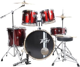 Peavey PV 5PC Drum Set - Wine Red Барабанная установка (бас-барабан, три тома, малый барабан, каркас 3022070
