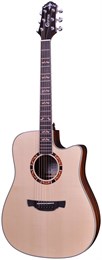 CRAFTER STG D-22ce - электроакустическая гитара, верхняя дека Solid ель, корпус черное дерево STG D-22CE