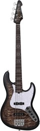 KEIPRO KJB-Deluxe PRO Q-R ACT HTBK - бас-гитара Jazz Bass, чехол в комплекте KJB-DELUXE PRO Q-R ACT HTBK