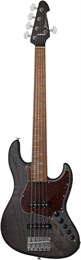 KEIPRO KJB5-Deluxe PRO Ash-M ACT BK - 5 струнная бас-гитара Jazz Bass, чехол в комплекте KJB5-DELUXE PRO ASH-M ACT BK