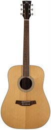 ADLER D100-SR - акустическая гитара дредноут, верхняя дека массив ситхинской ели, корпус пау ферро, D100-SR