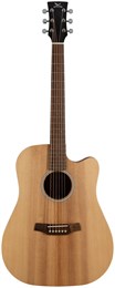 ADLER DC10-SM - акустическая гитара дредноут с вырезом, верхняя дека массив ситхинской ели, корпус к DC10-SM