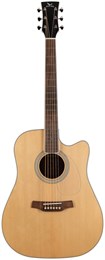 ADLER DC100-SR - акустическая гитара дредноут с вырезом, верхняя дека массив ситхинской ели, корпус DC100-SR