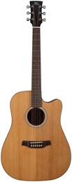 ADLER DC50-CM-W - акустическая гитара, дредноут с вырезом, ширина верхнего порожка - 48мм., верхняя DC50-CM-W