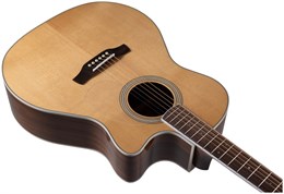 ADLER GCE100-SR - электроакустическая гитара гранд аудиториум с вырезом, верхняя дека массив ситхинс GCE100-SR