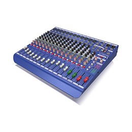MIDAS DM16 - аналоговый микшер, 16 каналов (2 стерео), 12 мик.преампов MIDAS, 12 инсертов, 2AUX, DM16-1