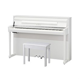 KAWAI CA901 W - цифровое пианино, 88 клавиш, банкетка, механика Grand Feel III, цвет белый матовый CA901 W
