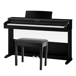 KAWAI KDP75 B - цифровое пианино, банкетка, 192 полифония,механика RHC, цвет черный KDP75 B