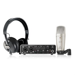 BEHRINGER U-PHORIA STUDIO PRO - комплект для записи с USB аудиоинтерфейсом, конденсаторным микрофоно U-PHORIA STUDIO PRO