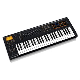 BEHRINGER MOTOR 49 - клавиатура USB/MIDI , 49 клавиш, 9 моторизированных 60 мм фейдеров, 8 пэдов MOTOR 49