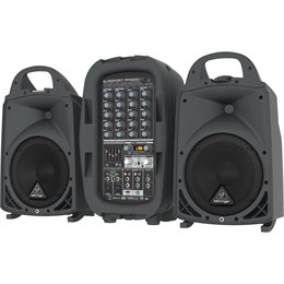 BEHRINGER PPA500BT - 6-кан. порт. система звукоусиления, 8'+1', 2х250Вт 4Ом, 2х160Вт 8Ом, DSP. PPA500BT
