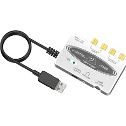 BEHRINGER UCA202 - аудиоинтерфейс USB, 16 бит/48 кГц, 2входа, 2 выхода, SPDIF UCA202