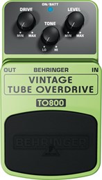 BEHRINGER TO800 - педаль эффектов классического лампового овердрайва TO800