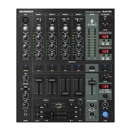 BEHRINGER DJX750 - микшер для DJ, 5 вход. канала (4 стерео, плюс микрофонный),эквалайзер DJX750