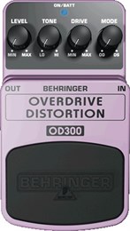 BEHRINGER OD300 - педаль эффектов овердрайв/ дисторшн (2-х режимный) OD300