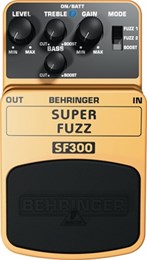 BEHRINGER SF300 - 3-режимная педаль эффектов фуза SF300