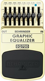 BEHRINGER EQ700 - 7-полосный графический эквалайзер для гитары или клавишных EQ700