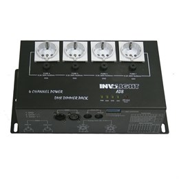 INVOLIGHT AD8 - диммер 4-х канальный, 1 кВт на канал, DMX-512, аналоговое 0-10 В AD8
