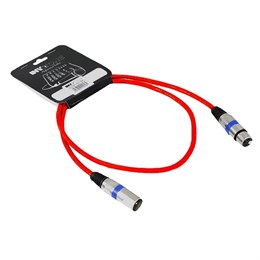 INVOTONE ACM1102 R - микрофонный кабель, XLR(папа) <-> XLR(мама), длина 2 м (красный) ACM1102 R