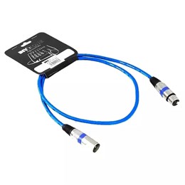 INVOTONE ACM1103 B - микрофонный кабель, XLR(папа) <-> XLR(мама), длина 3 м (синий) ACM1103 B