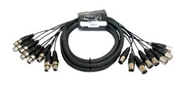 INVOTONE SNX85 - аудио мультикорная система веерный хвост, 8 XLR MALE*8 XLR FEMALE, длина 5 метров SNX85