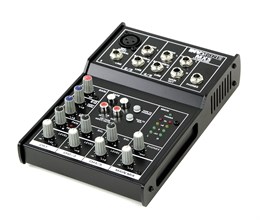INVOTONE MX5 - микшерный пульт, 1 микрофонный вход, ,XLR и балансный Jack,2 стерео входа MX5