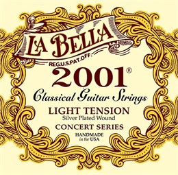 La Bella 2001L Light Комплект струн для классической гитары, слабое натяжение, посеребренные 2001L