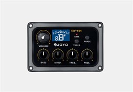 Joyo EQ-504-F Звукосниматель для акустических гитар с 4-х полосным эквалайзером и тюнером EQ-504-F