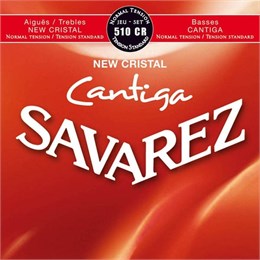 Savarez 510CR New Cristal Cantiga Комплект струн для классической гитары, норм.натяжение, посеребр 510CR