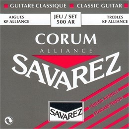 Savarez 500AR Alliance Corum Комплект струн для классической гитары, норм.натяжение, посеребренные 500AR
