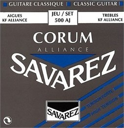 Savarez 500AJ Alliance Corum Комплект струн для классической гитары, сильное натяжение, посеребр 500AJ
