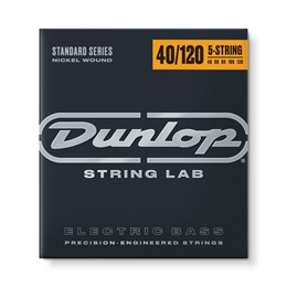 Dunlop DBN40120 Комплект струн для 5-струнной бас-гитары, никелированные, Light, 40-120 DBN40120