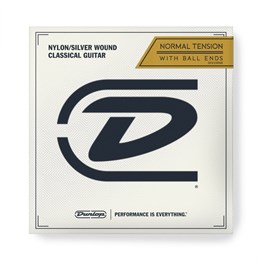 Dunlop DCV100NB Performance Series Комплект струн для классической гитары, посребр.медь, шарики DCV100NB-1