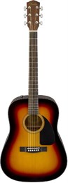 FENDER CD-60 Sunburst акустическая гитара, дредноут, 6 струн, санбёрст CD-60 Sunburst