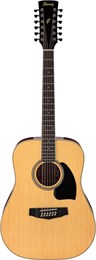 IBANEZ PF1512-NT акустическая гитара, дредноут, 12 струн, натуральный PF1512-NT-1